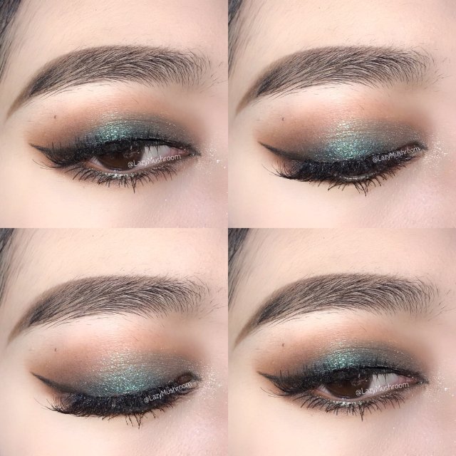 手残式欧美眼妆分享   pat六色盘