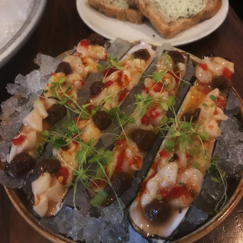 razor clam ceviche