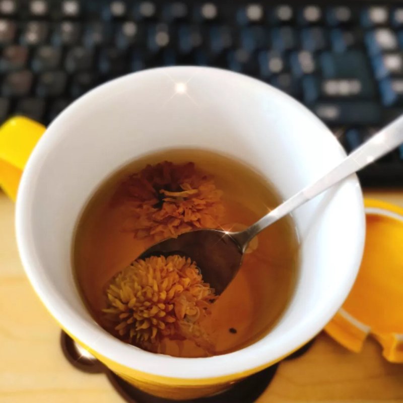 发布了晒货2月前 菊花茶 吃完早餐,泡一杯菊花茶,nice
