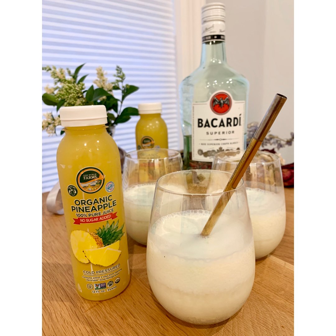 宅家调酒系列椰林风情pinacolada