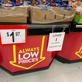Walmart Cherries$1.9...