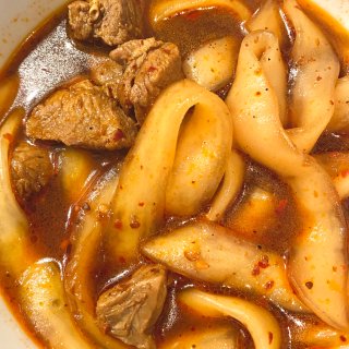 新发现的方便土豆粉😋➕韩式鱼糕汤...