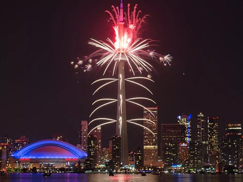 跨年好去处👉🏻多伦多CN Tower 美食美景都有！