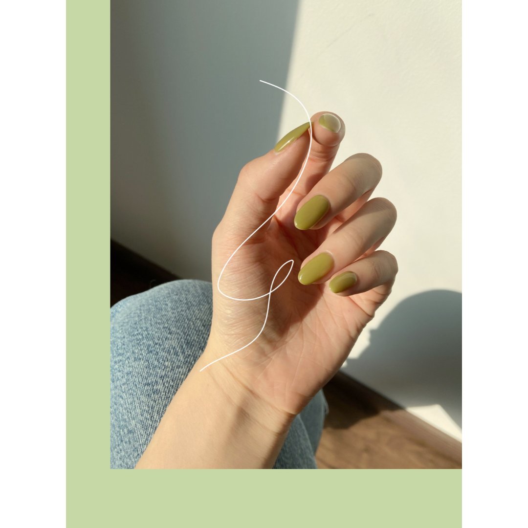2021年的第一次美甲|抹茶拿铁色