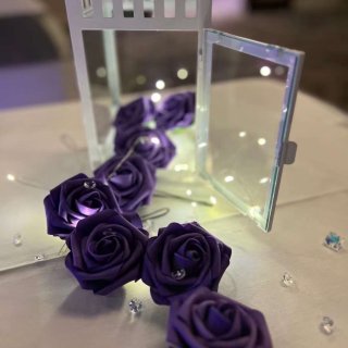 紫色婚礼布景