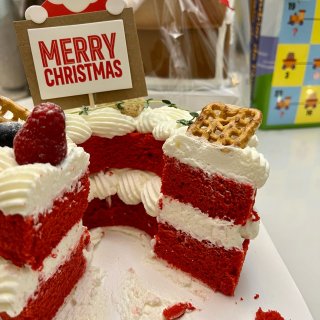 这个圣诞主题蛋糕🎄好看还好吃诶...