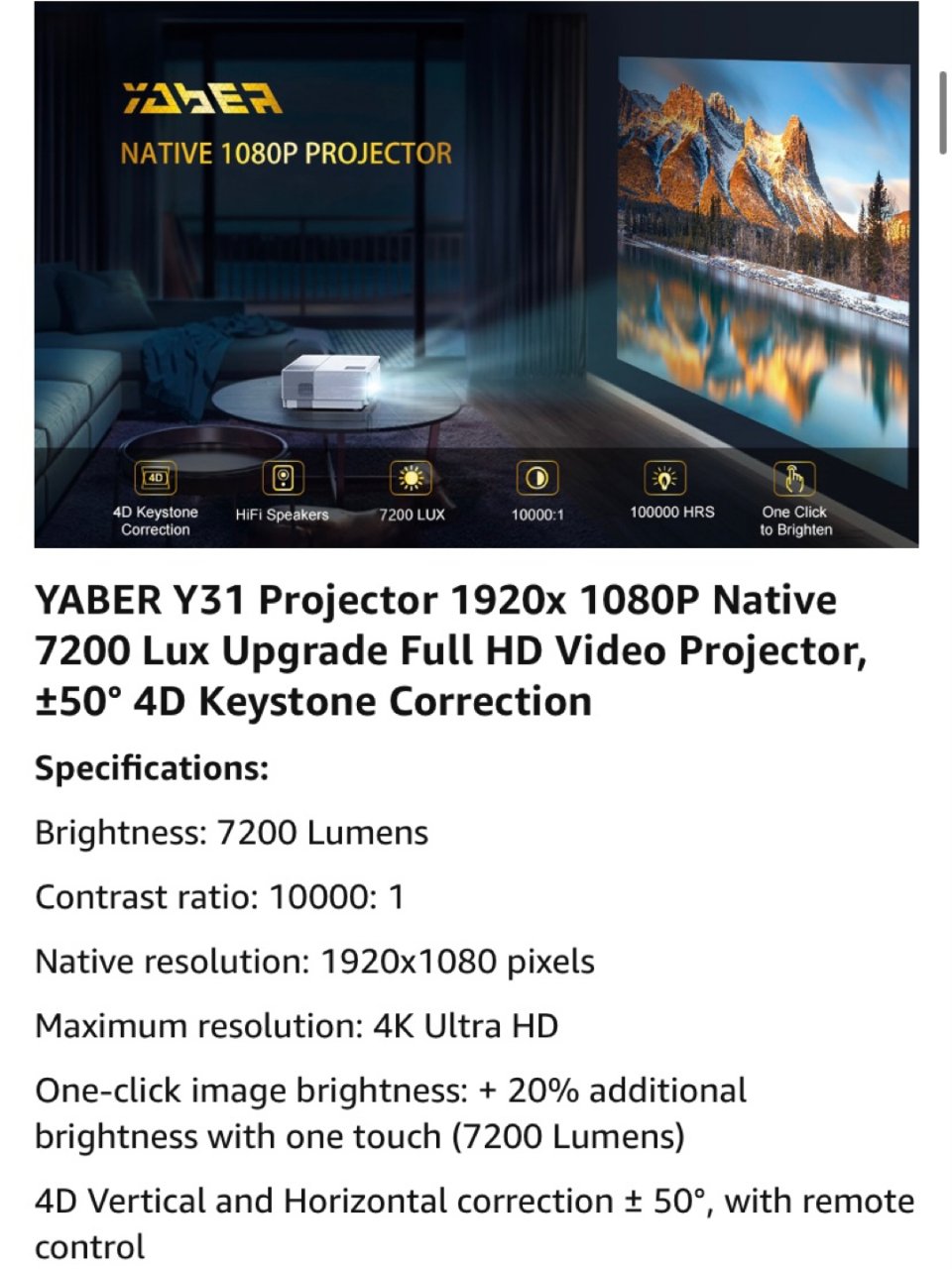 Yaber projector