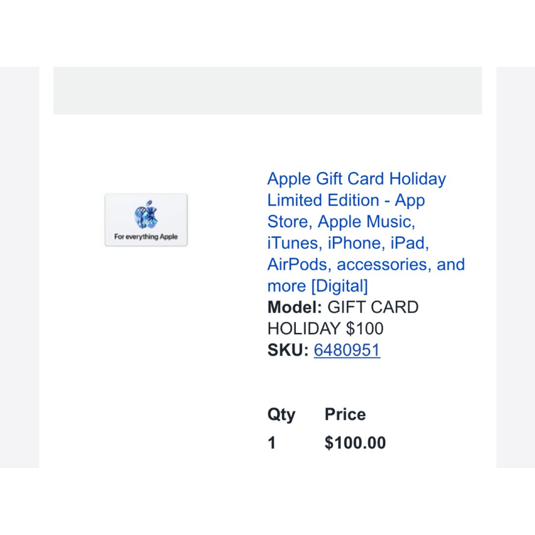 等了好久终于等到黑五apple的gift card活动.