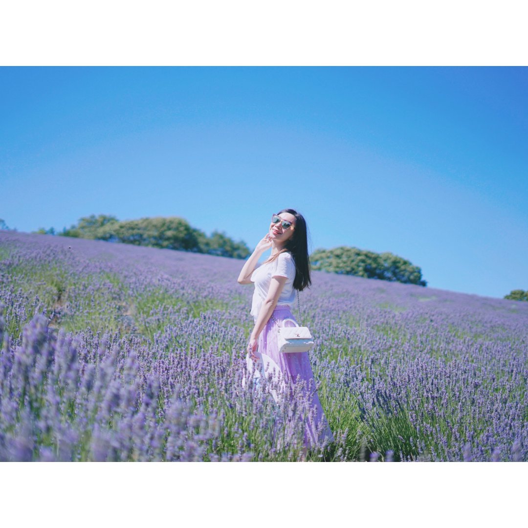 薰衣草夏日赏花穿搭look