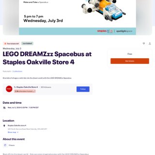 🇨🇦Staples🆓lego活动！！...