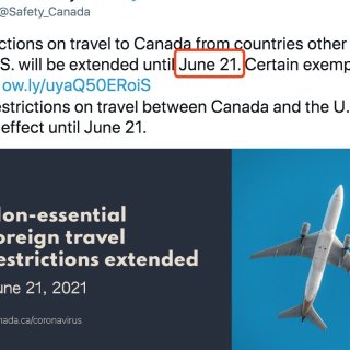 延长！加美及其他国家边境限制到6月21日...