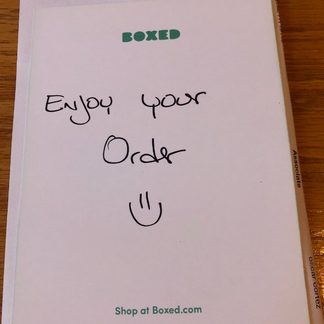 后知后觉的我刚发现的wholesale网站手写的【enjoy your order】还画