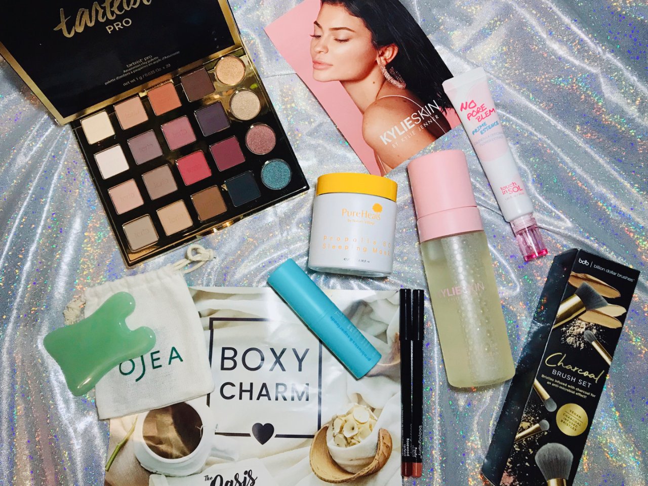 Boxycharm,Tarte,Kylie Cosmetics,Osea,TULA SKINCARE,Billion Dollar Brows,PureHeal's,Touch In SOL
