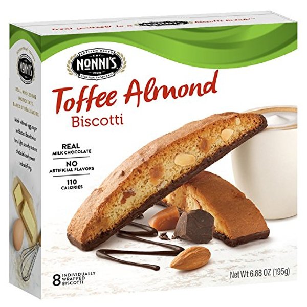 95 nonnis biscotti toffee almond饼干