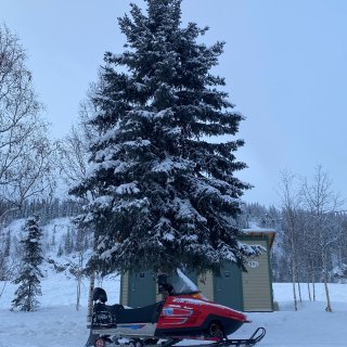 一路向北的雪景...