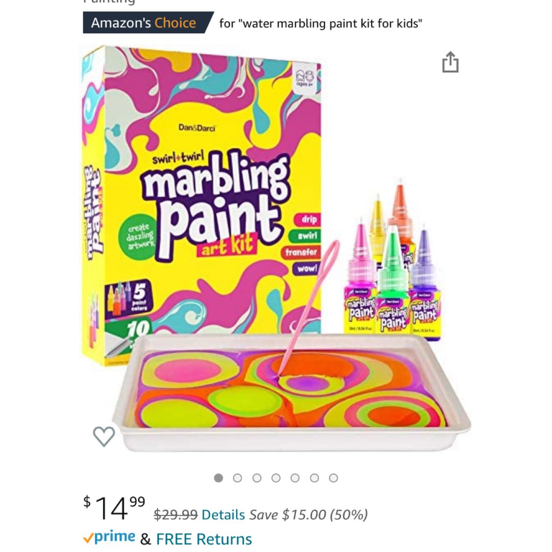 paint art kit for kids - arts and crafts for girls & boys ages 6