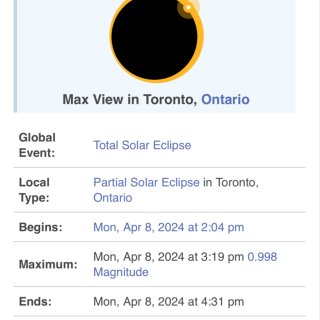 🇨🇦「观日指南」多伦多人也能看到日全食...