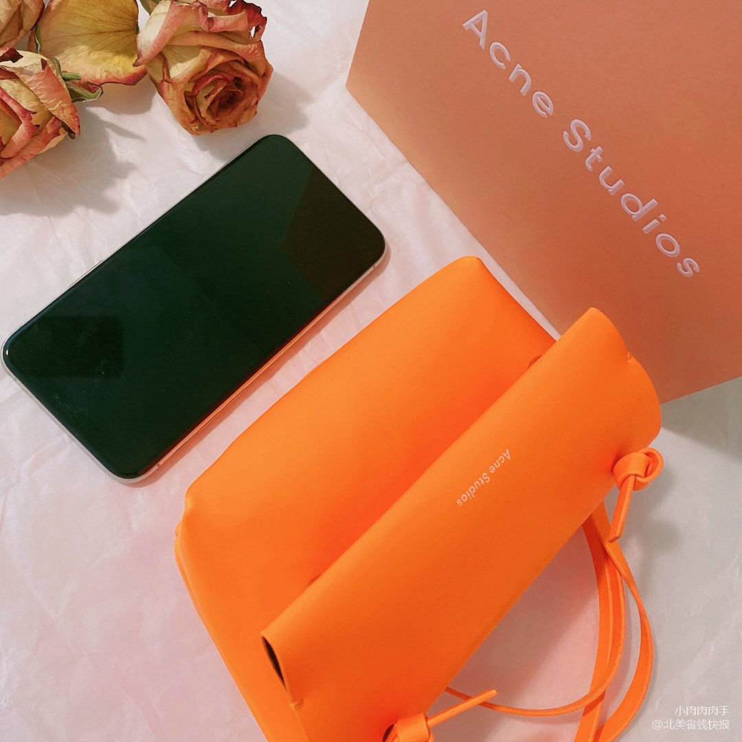 荧光橘acne studios mini小包 谁用谁变黑