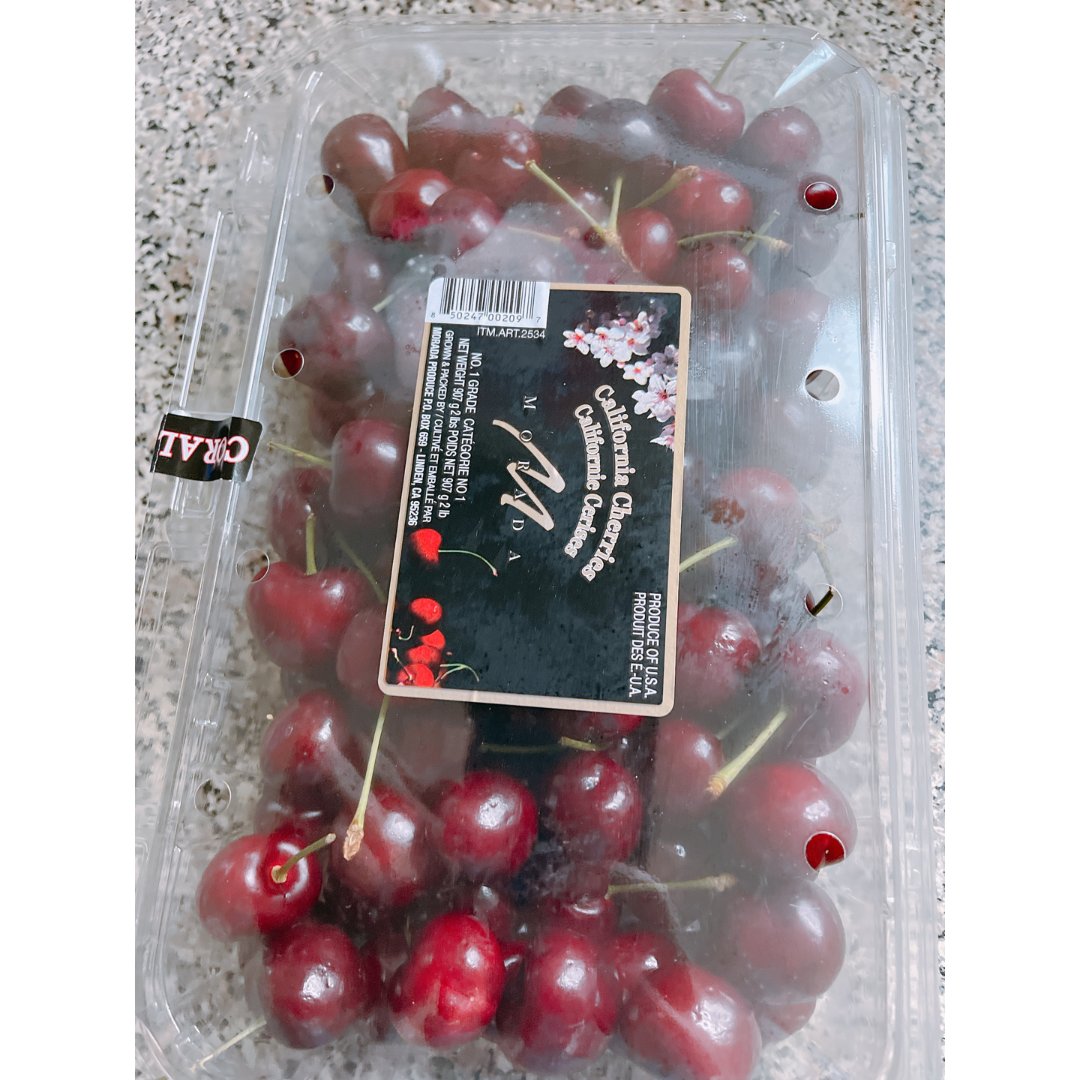 9一盒,不过质量非常好! sweet red cherries (2 lbs.