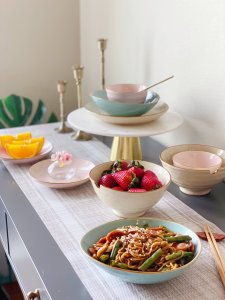 宅家做面食 ｜火腿豆角焖面+日式土豆沙拉