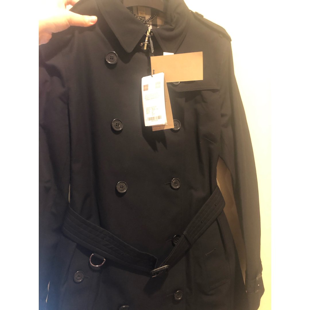 burberry kensington风衣黑色