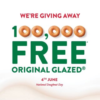 甜甜圈今天免费领🍩 Krispy Kre...