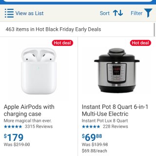 Walmart的黑五early deal...