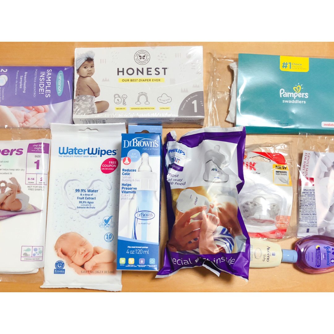 饭后散步到target刷肚子,领了baby registry gift, 一个可爱的袋子
