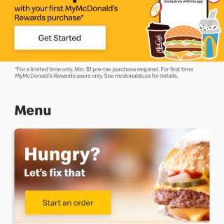 麦当劳🍔新用户任意订单送5000积分...