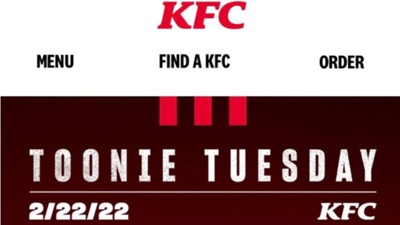 KFC TOONIE TUESDAY 
