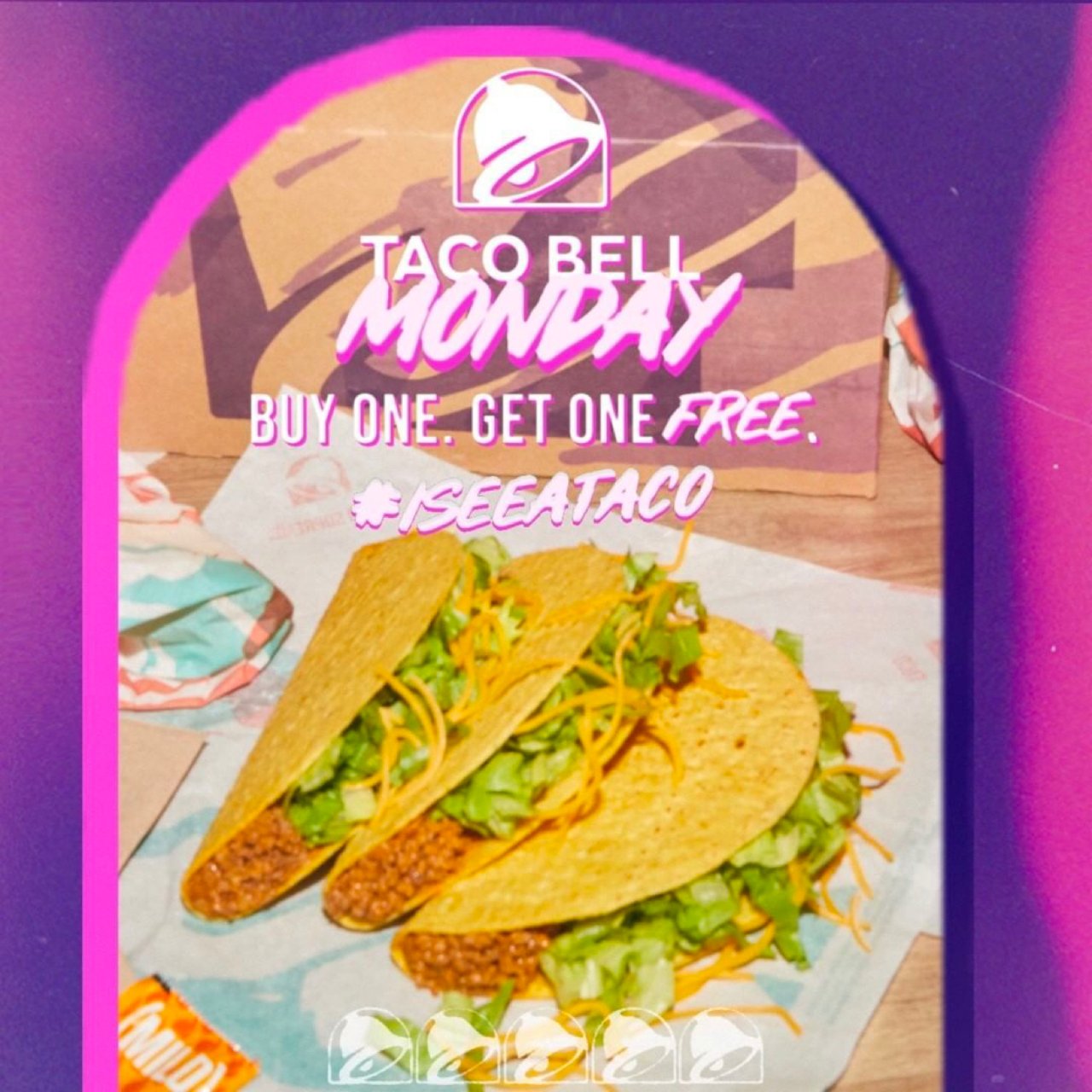 美食折扣 | Taco Bell每周一买...