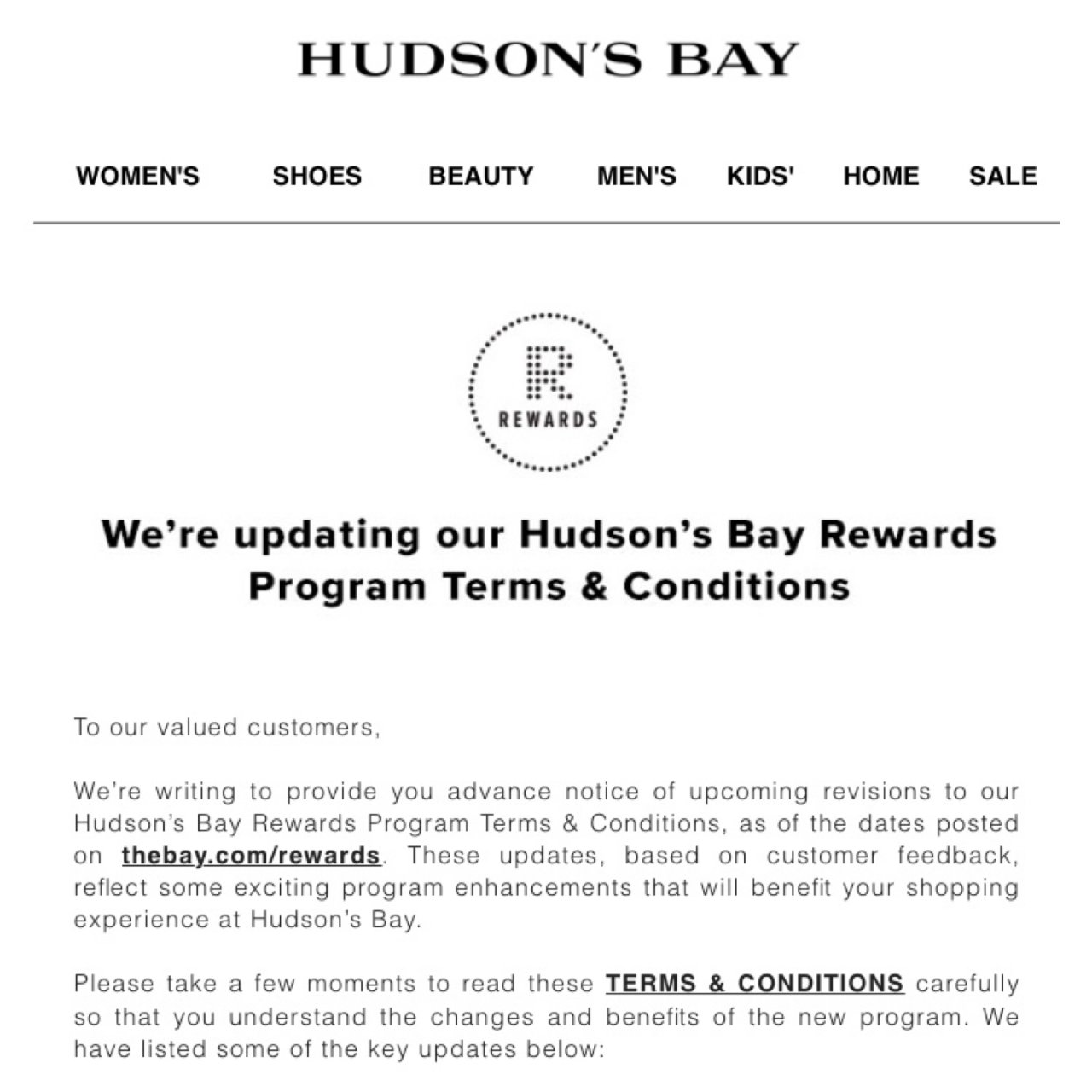 Hudson's Bay,新人集结号