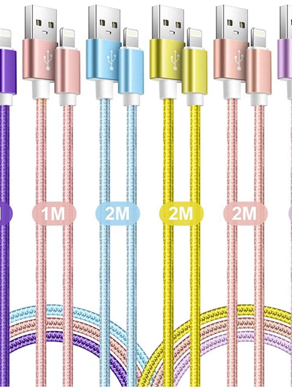 iPhone Charger Cord [Apple MFi Certified], 6pack (3,3,6,6,6,10ft) iPhone Charger,Nylon Braided Lightning Cable,iPhone Charging Cable Compatible with iPhone 14/13/12/11 Pro Max/XS/XR/X/8/7/6S/6 /iPad : Amazon.ca: Electronics