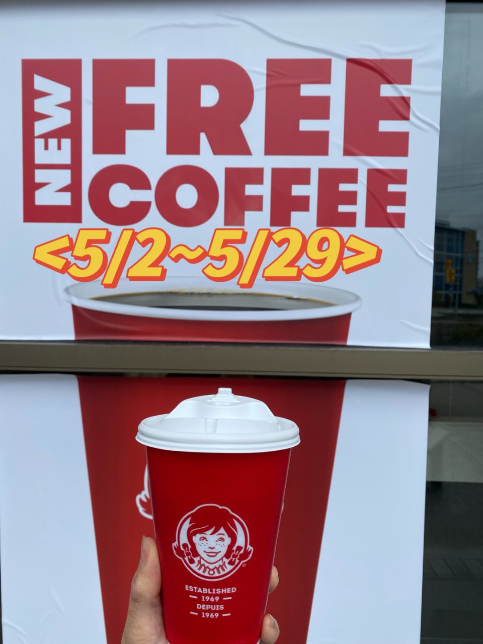 加拿大Wendy's 免費咖啡...
