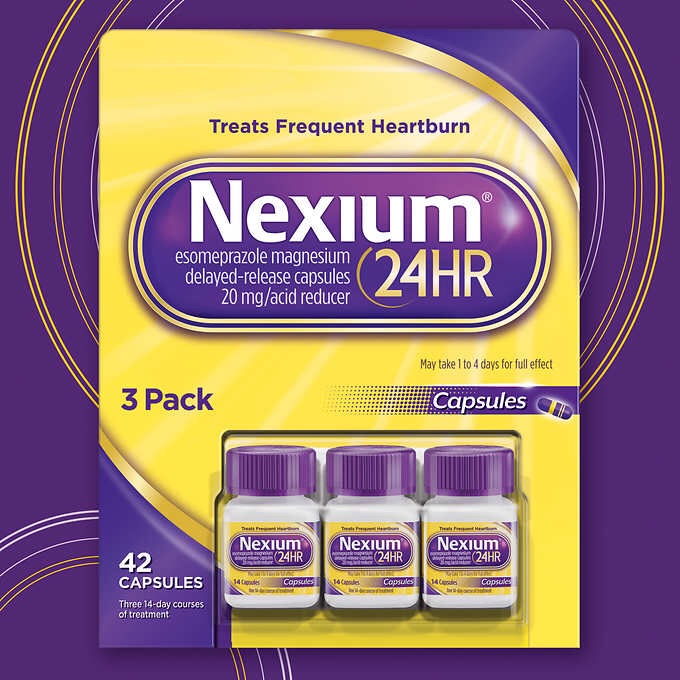 nexium 24hr, 42 胶囊