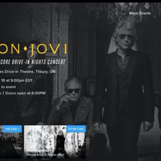 Bon Jovi演唱会，加拿大露天影院有...