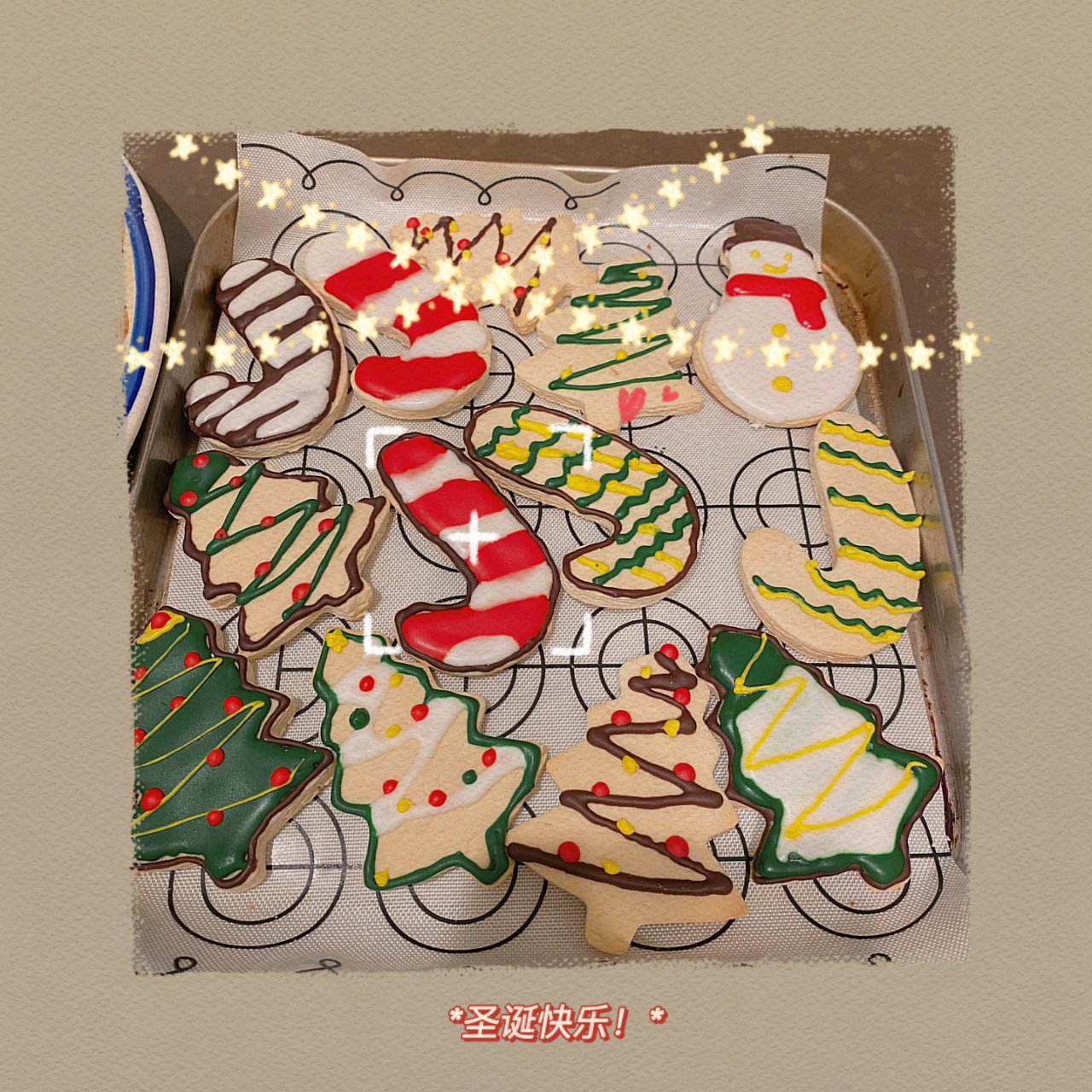 圣诞饼干们～祝大家圣诞快乐🎄...