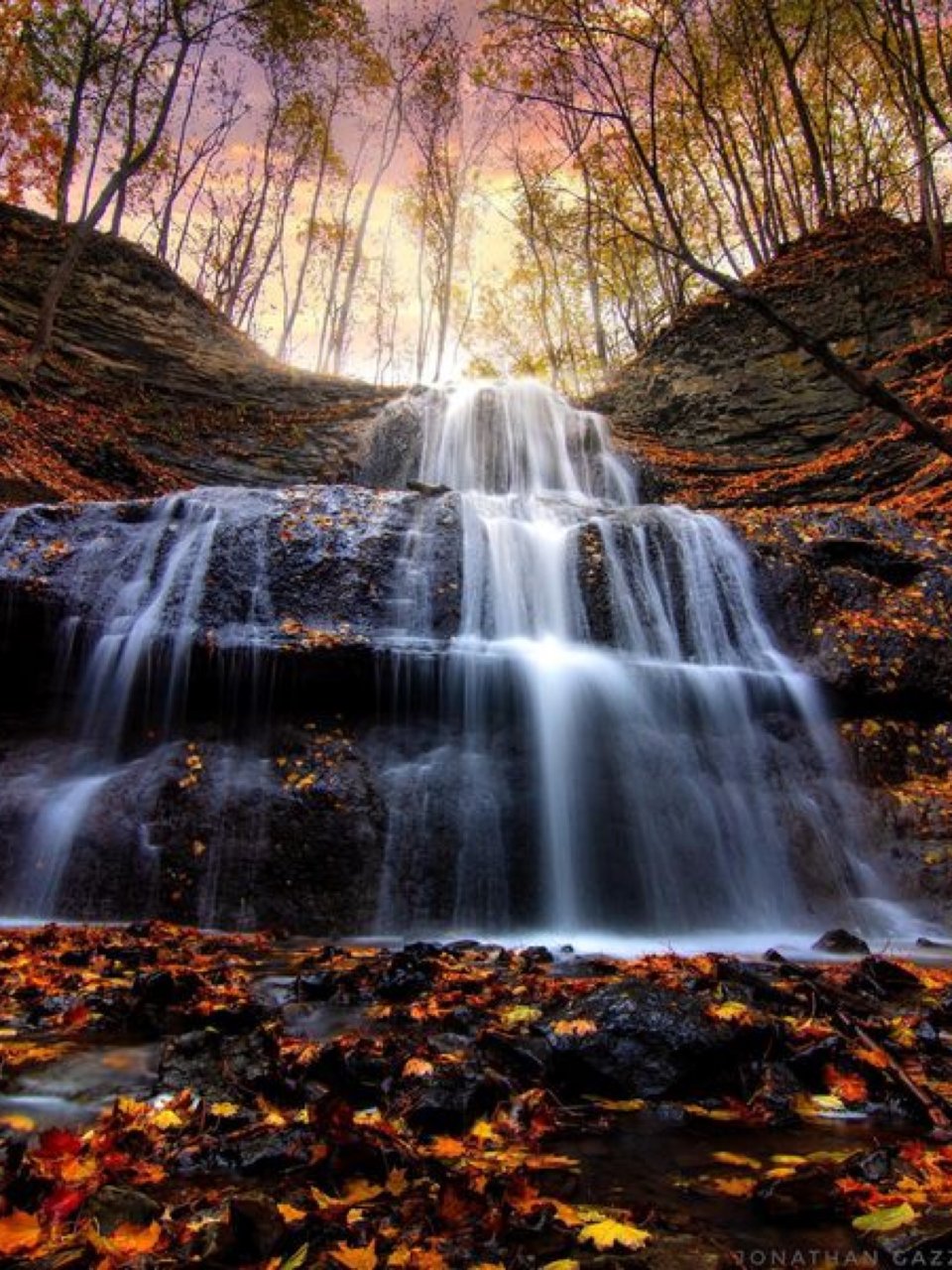 叹为观止的美景👉🏻完美的秋季游从看瀑布开...