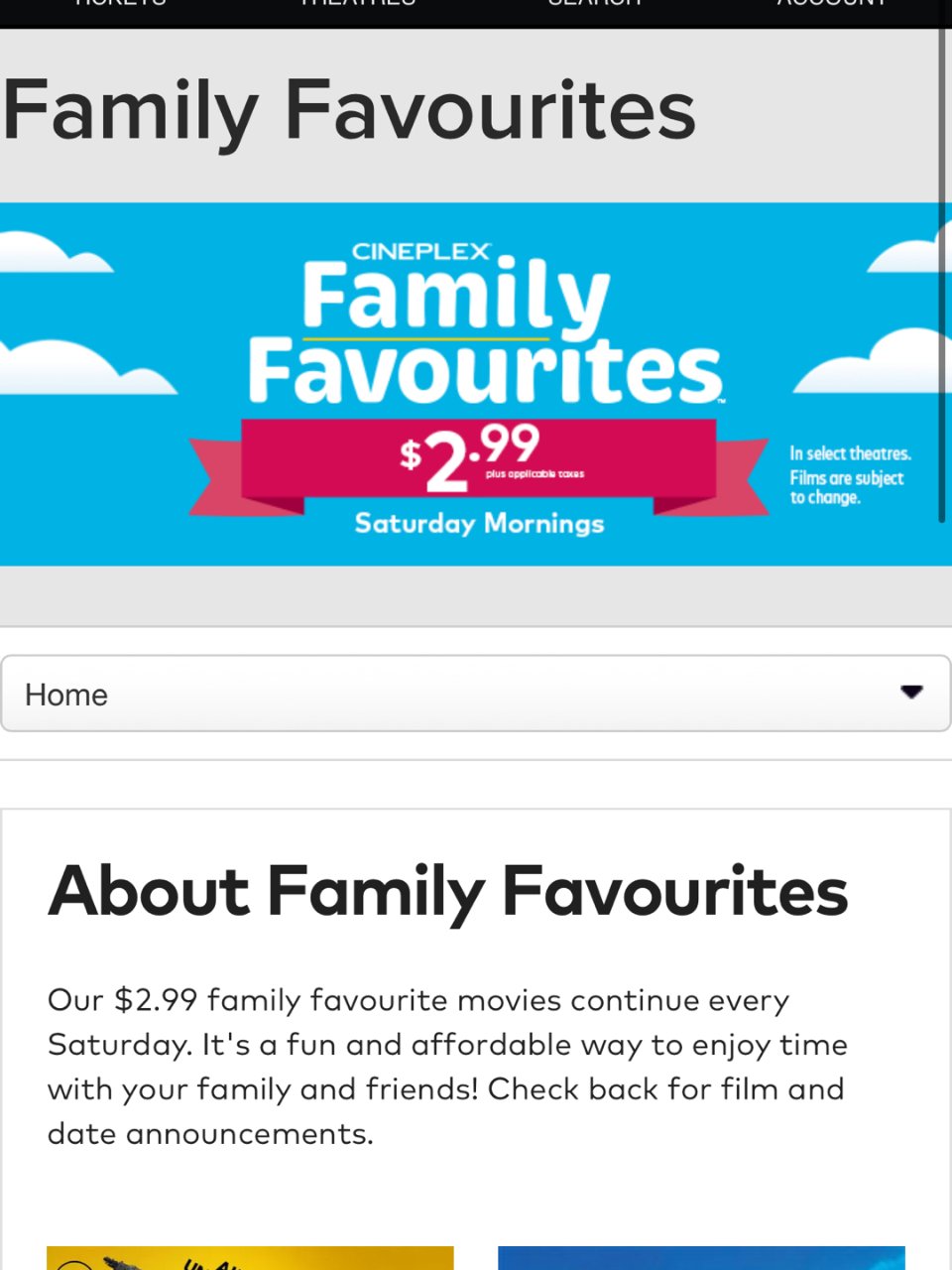 Cineplex.com | Family Favourites