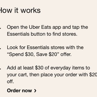 Uber eats essential ...