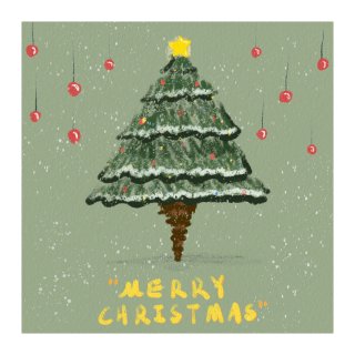 圣诞快乐｜送给大家的油画棒圣诞树们🎄...
