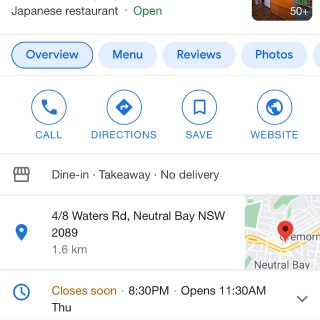 悉尼下北岸超高的日本餐...