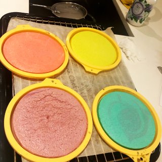 神仙颜值的彩虹生日蛋糕...