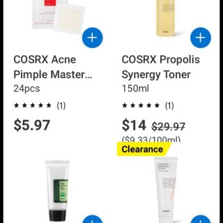 Walmart卖韩国护肤品牌Cosrx...