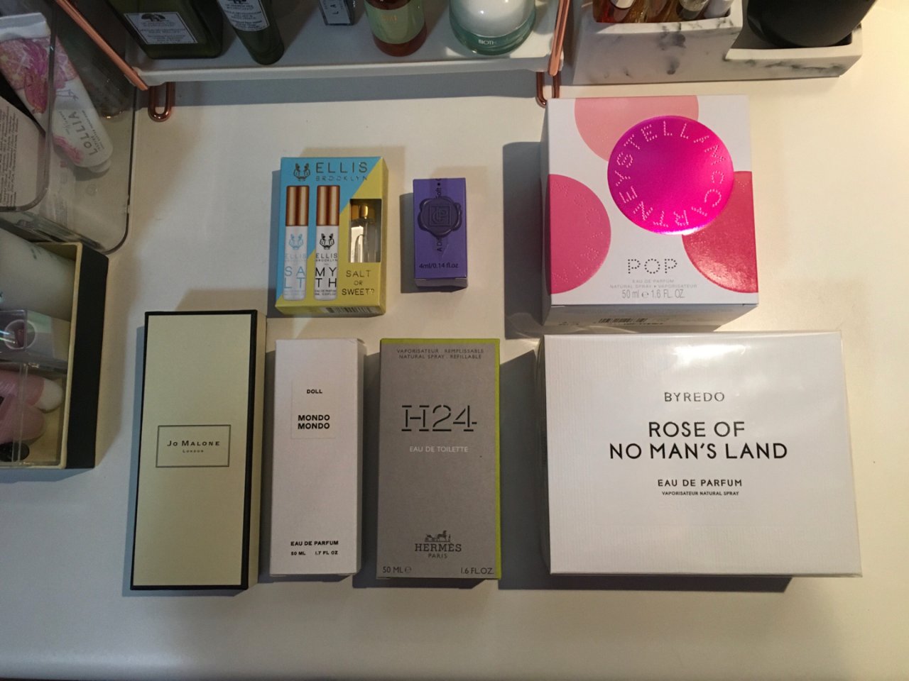 Jo Malone 祖马龙,Mondo mondo,Hermes 爱马仕,Byredo,Stella McCartney 丝黛拉·麦卡妮,Ellis Brooklyn