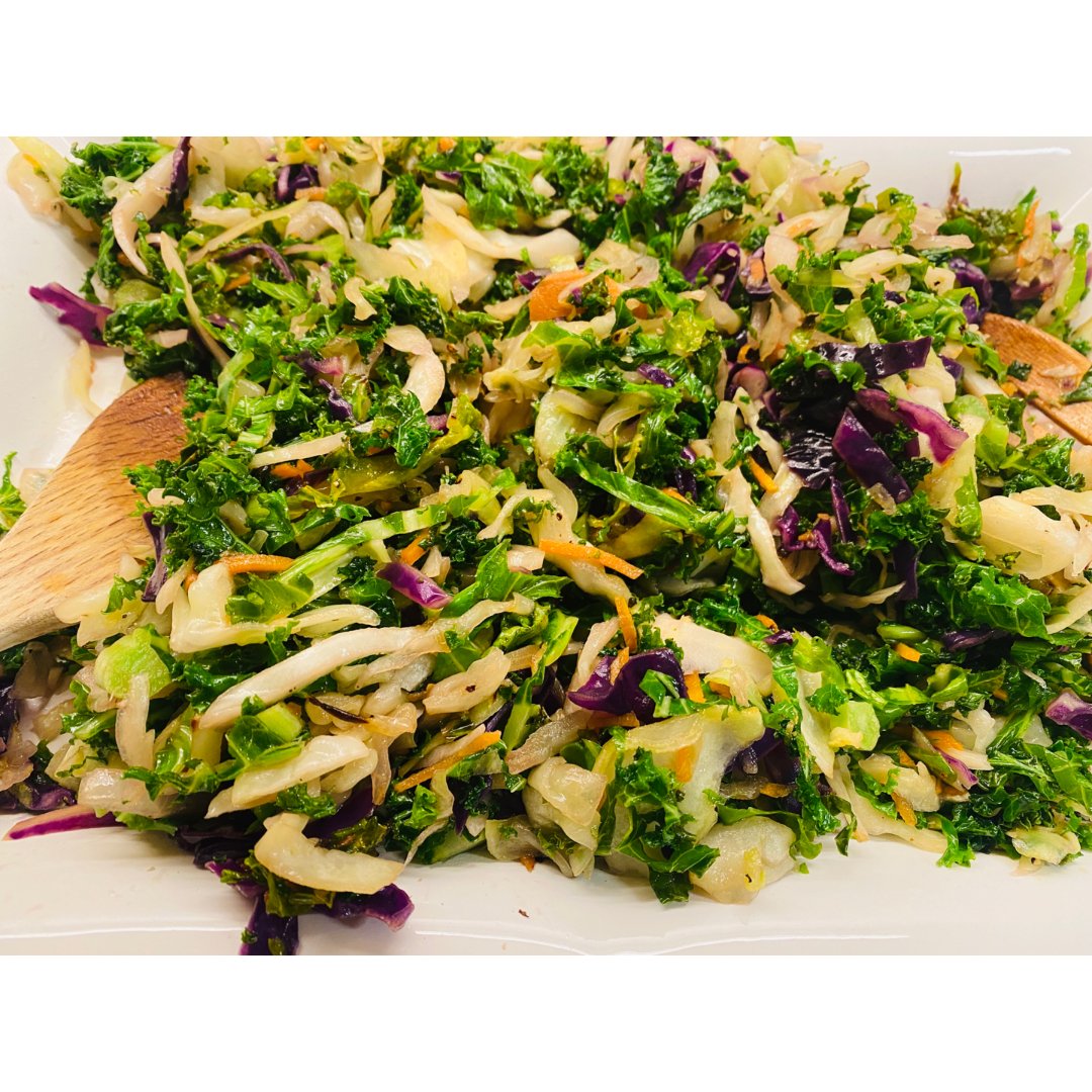 热沙拉crispy kale slaw