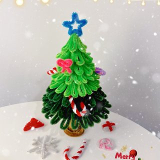 手工作品｜扭扭棒圣诞树🎄...