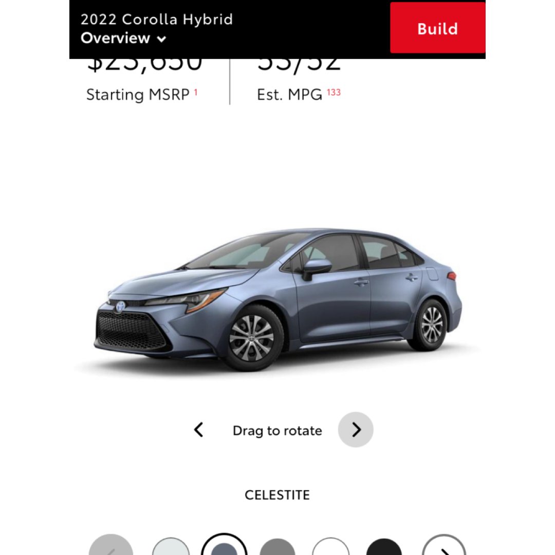 但是,现在买车真的要等好久啊,一开始问dealer toyota corolla hybrid