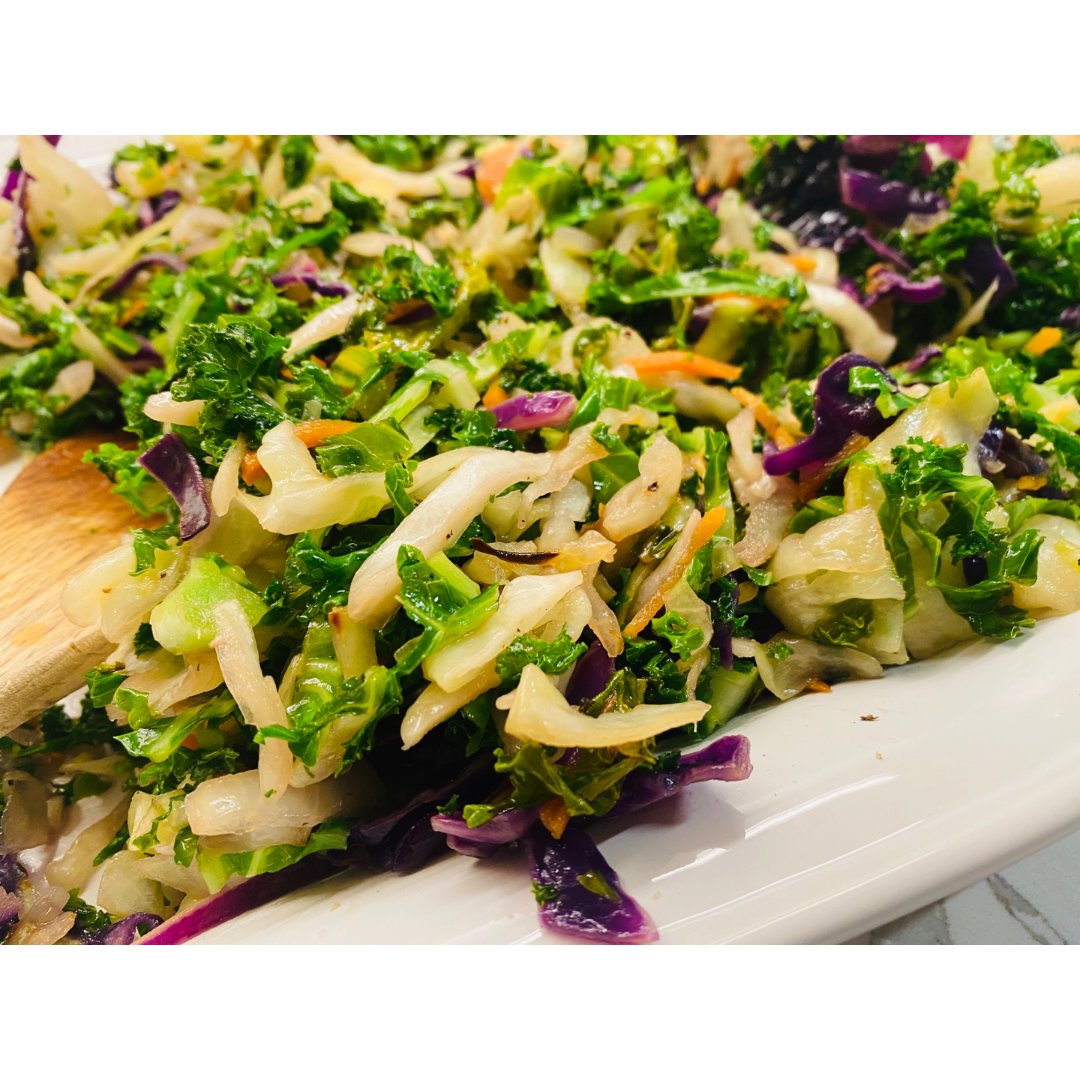 热沙拉crispy kale slaw