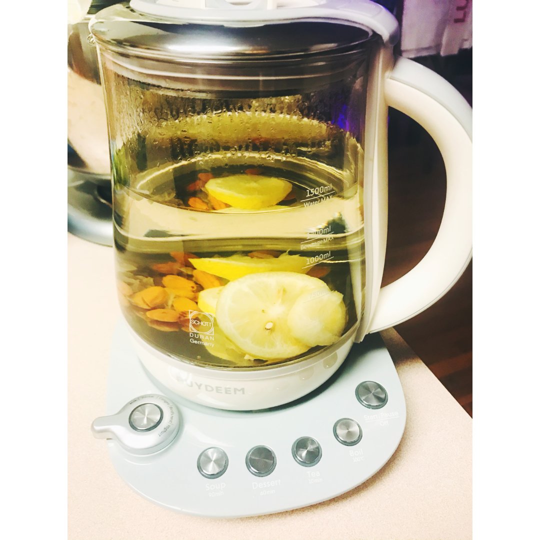 雪菊柠檬枸杞茶